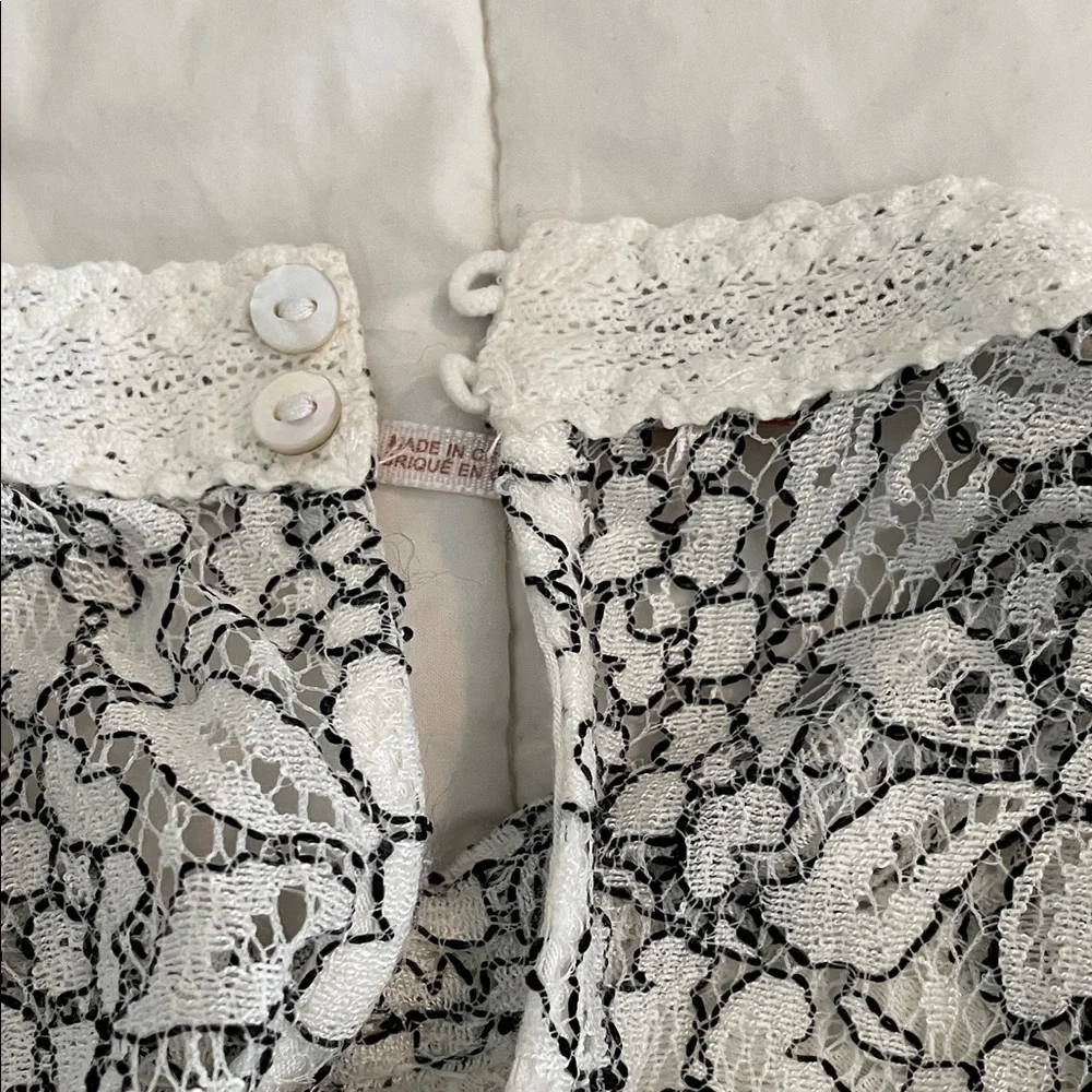 Free People White and Black Lace Dress - Picture 6 of 6